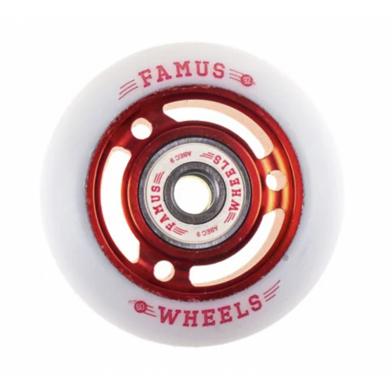 Roues Famus - 60mm 92a Red/White